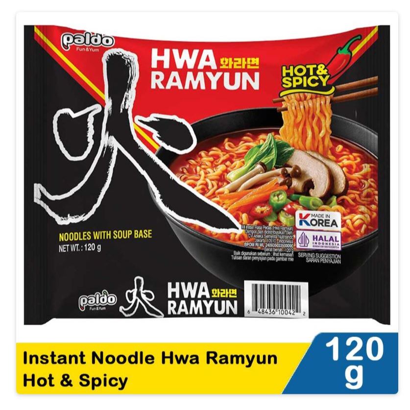 

paldo instant noodle hwa ramyun hot & spicy 120g