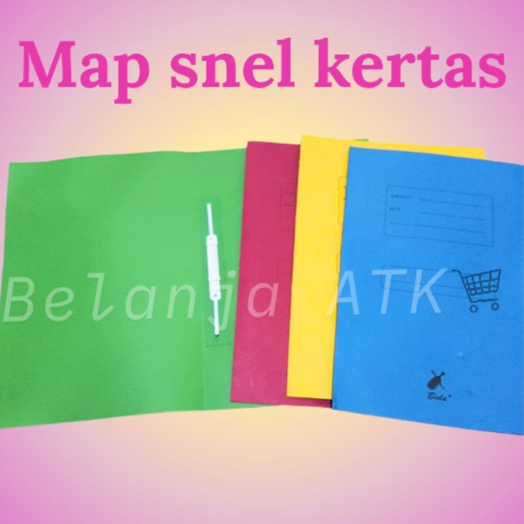 

Map snel kertas isi 50 Biru / hijau / kuning / merah