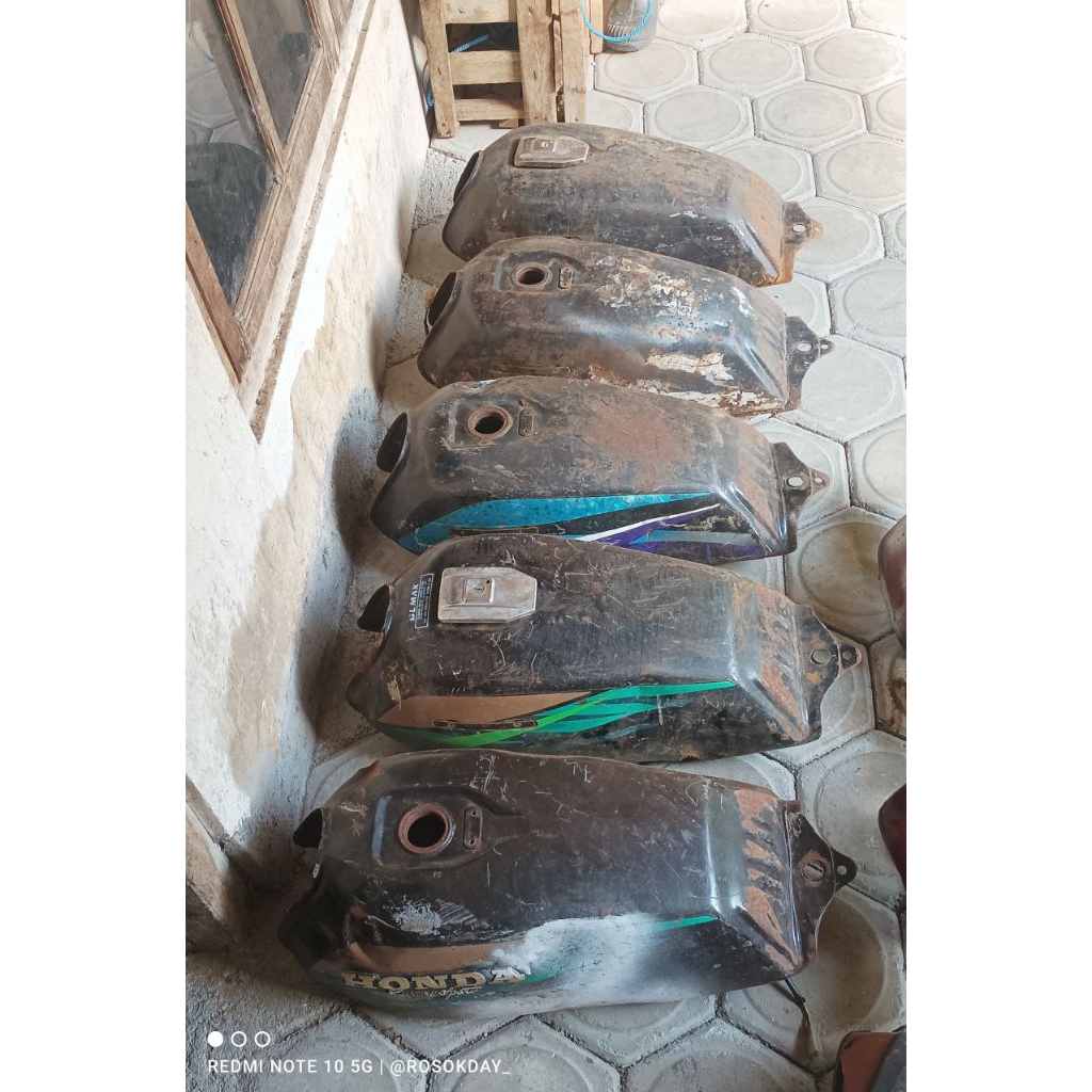 Tangki GL Pro GL Max Original Tangki Tengki Bensin Honda GL Pro GL Max GL Promax  Original Bocor Bah