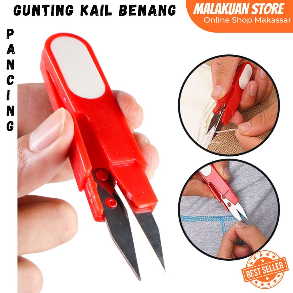 Gunting Tali Kail Pancing Anti Karat / Gunting Benang Serbaguna / Pelengkapan Memancing