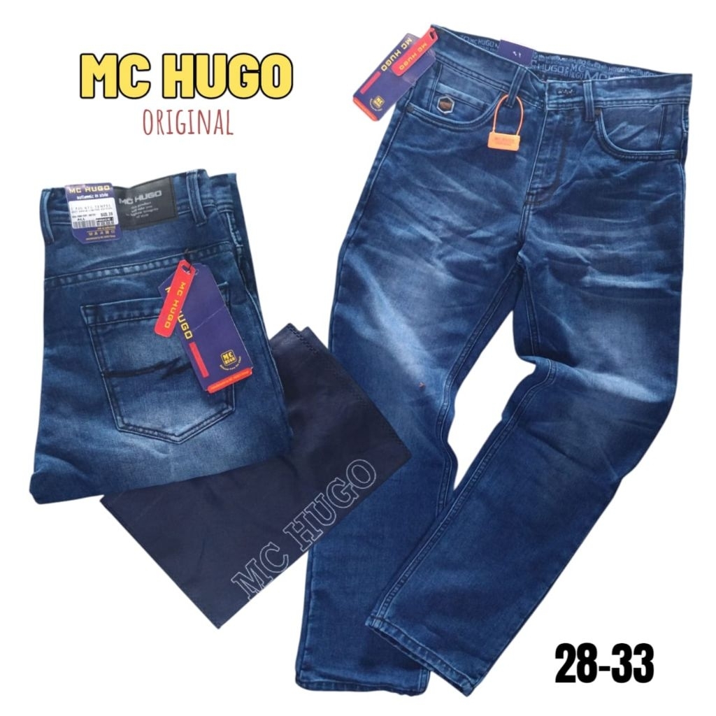 CELANA PANJANG JEANS SLIM-FIT PRIA DEWASA/CELANA MC HUGO JEANS PREMIUM