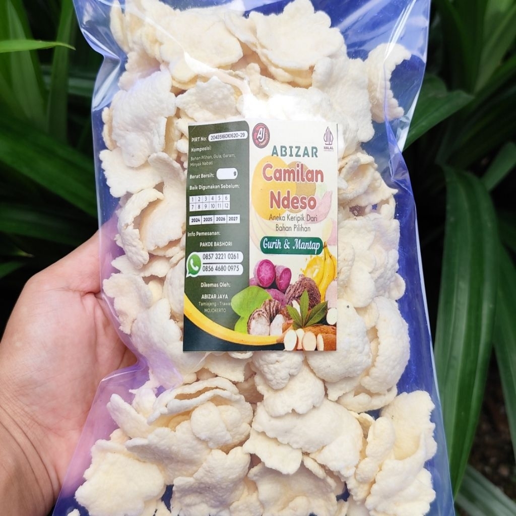 

KERIPIK CASSAVA KHAS TRAWAS ASLI MOJOKERTO 120gr(Terbuat dari singkong)