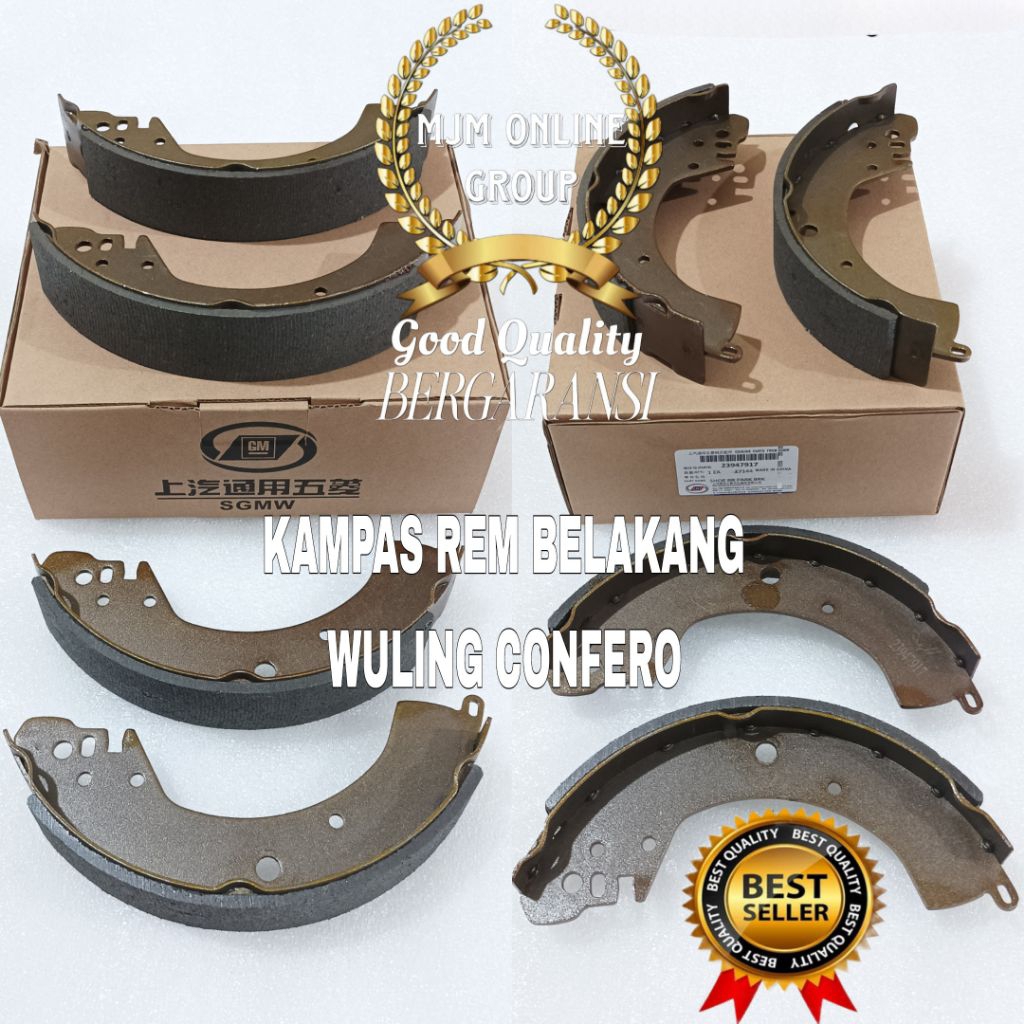 Kampas Rem Belakang Tromol Wuling Confero 1set Kanan Kiri