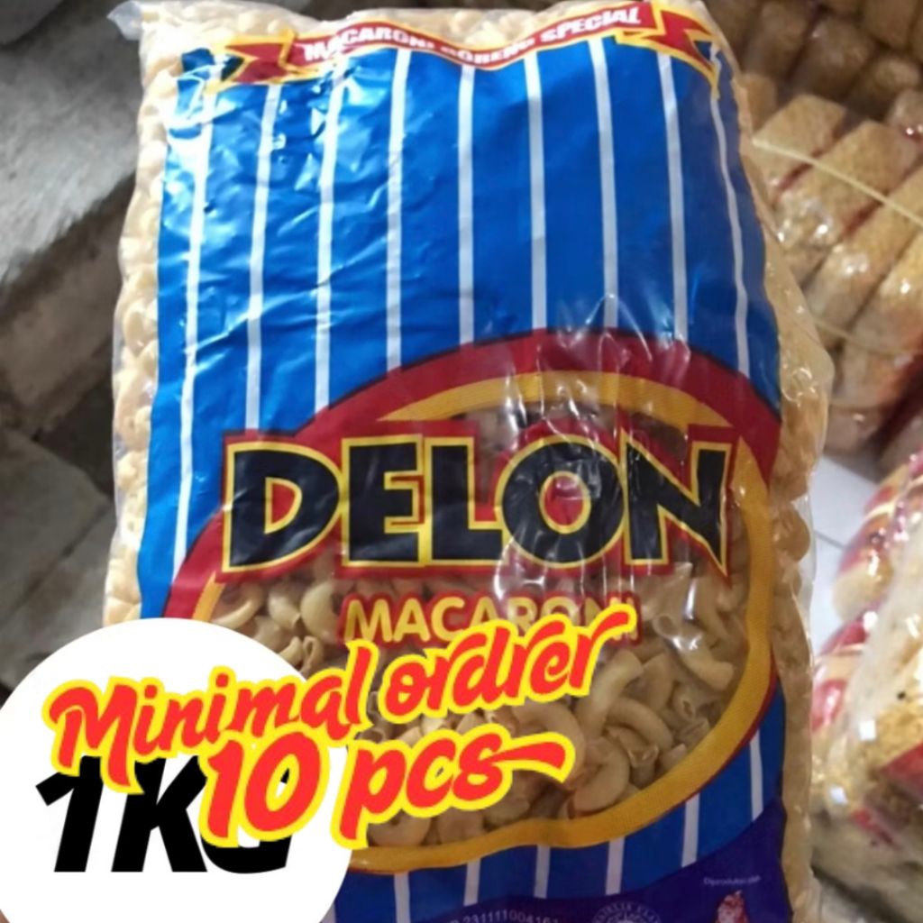 

MAKARONI BANTET MURAH / MAKRONI MURAH / MAKARONI MENTAH / MAKRONI BANTAT KUNING DELON 1 KG (minimal 10 pcs)
