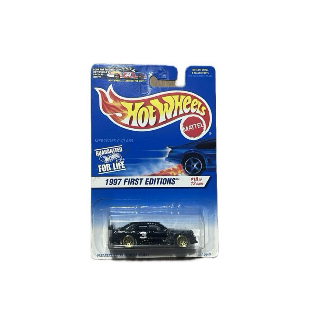 Hot Wheels 1997 First Editions Mercedes Benz Edisi Pertama Mobil Diecast Hitam Nomor 10 dari 12