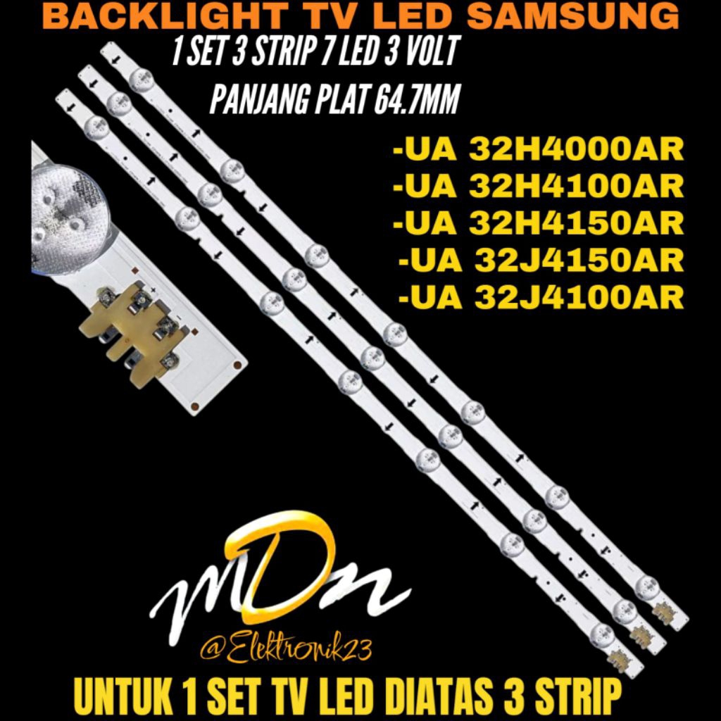 BACKLIGHT TV LED SAMSUNG 32 INCH UA-32H4000AR- UA-32H4100AR- UA-32H4150AR- UA-32J4150AR- UA-32J4100A