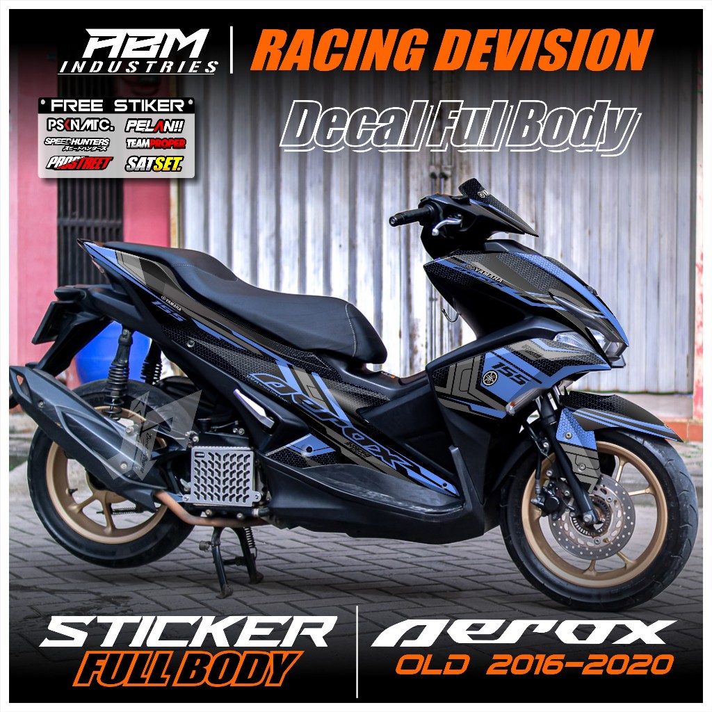 Decal Sticker Full Body Yamaha Aerox 155 2016 2017 2018 2019 2020 Stiker Decal AEROX Lama / Decal Ae