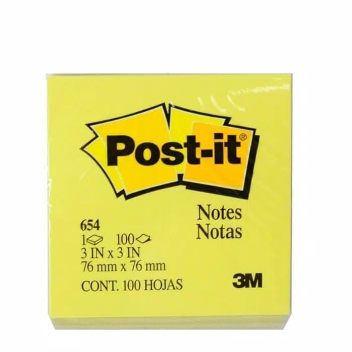 

Post It 3M 654 Stick Note 76 x76 mm 1 Pak (12pad)