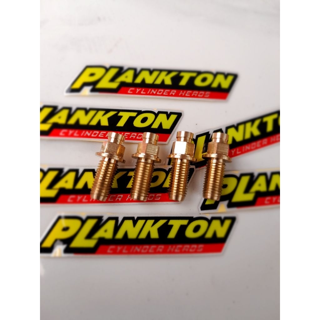 Bos klep AlBronze drat M10x1.25 bebek jupiter/mio ,fu/mx ,tiger ,beat/kph