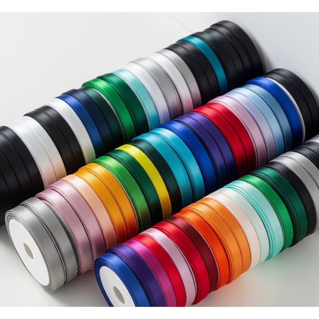 

Pita Satin 1/2 Inch (1.5 cm) / Pita Kain Satin 1.5 cm Satin Ribbon 1/2 Inch (1.5 cm)