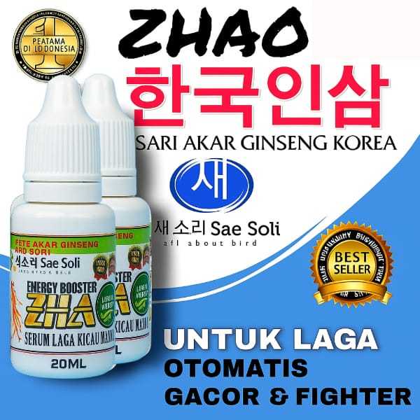 PROMO doping dan vitamin penggacor burung MURAI BATU buat lomba dan bahan.ZHAO ENERGY BOOSTER