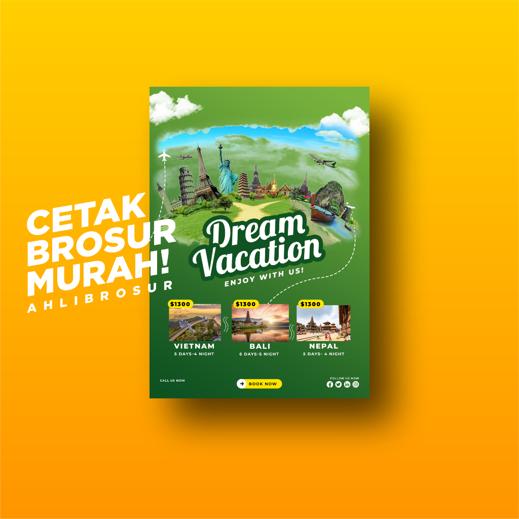 

Brosur A5 Art Paper 120gram - 2 Rim - Reguler 5 hari