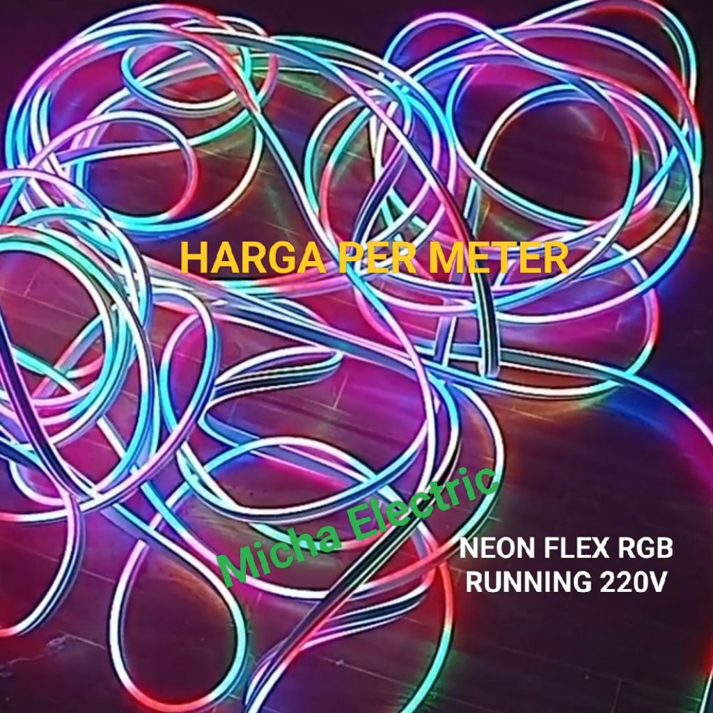Neon Flex RGB RUNNING 220V Outdoor/ Lampu Strip Light Neon Flexible RGB RUNNING 220V Outdoor