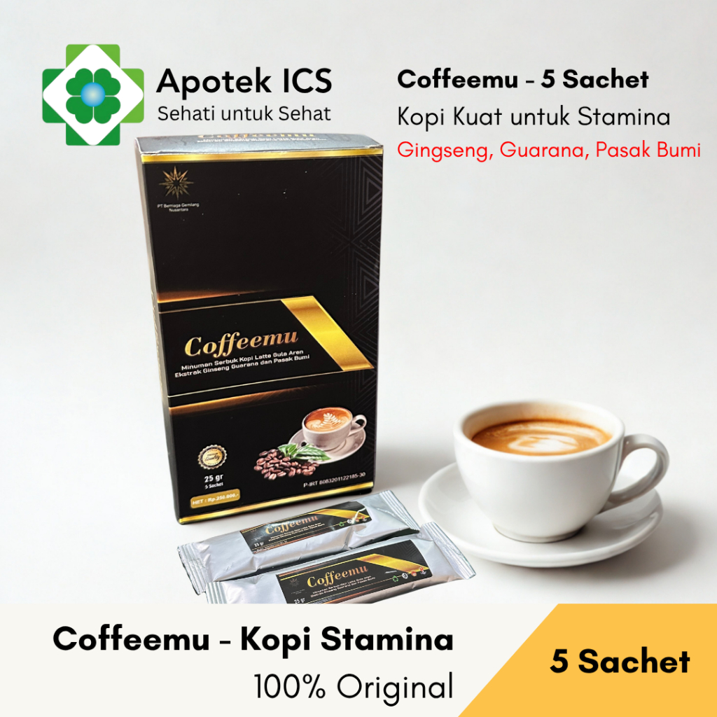 

Coffeemu Kopi Kuat - 5 Sachet - Kopi Stamina Pria Dewasa Original BPOM - Rasa Mantap dan Nikmat
