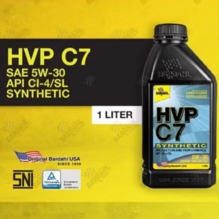 BARDAHL HVP C7 5W30 1L/Oli Mesin Diesel BARDAHL HVP C7 5W30/5W-30/5-W30 Api Ci4/SL 1L/1 L
