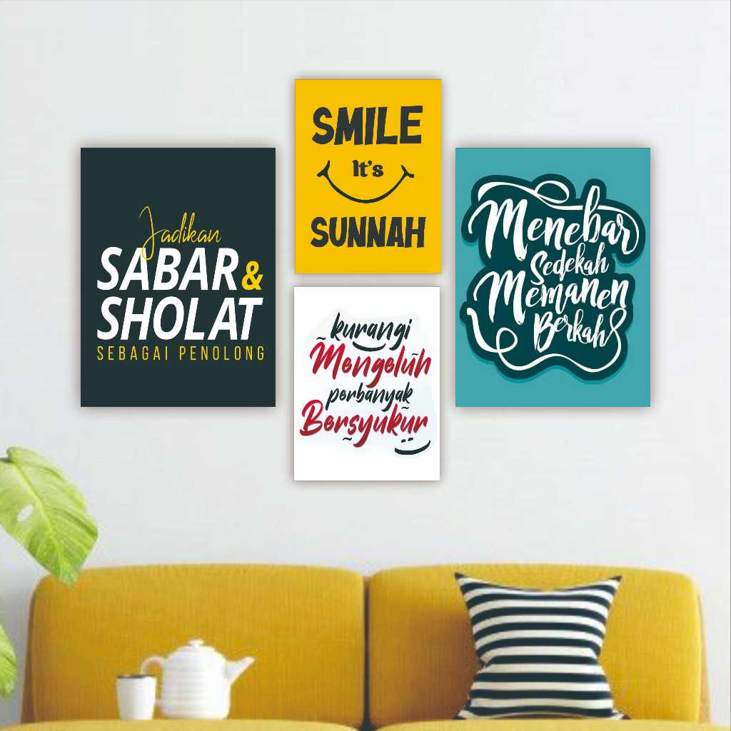 Hiasan dinding aesthetic Motivasi Muslim Quotes Islam