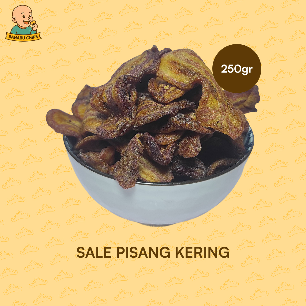 

Keripik Sale Pisang Kering 250 gram Banabu Chips