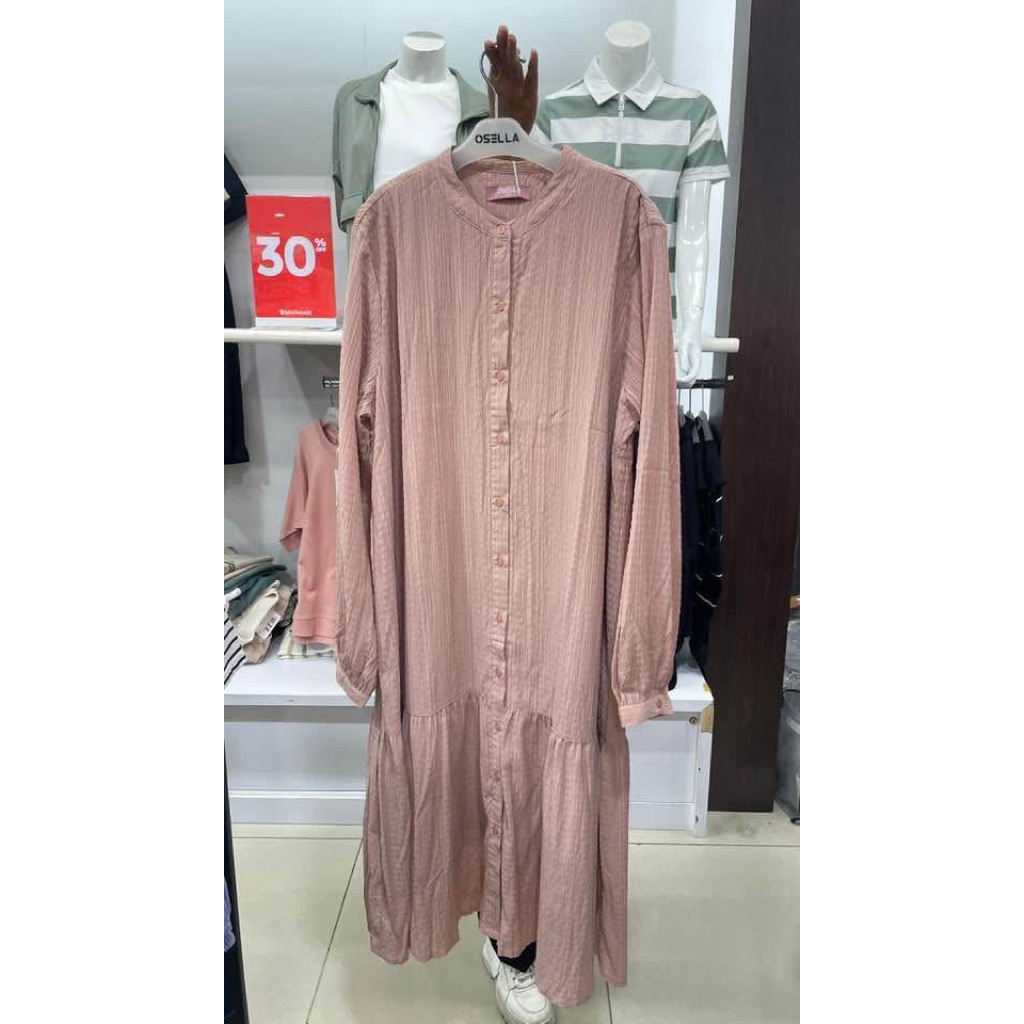 [NEW] Osella Gracia Midi Dress 21575009 | Dress Lengan Panjang Wanita Lebaran