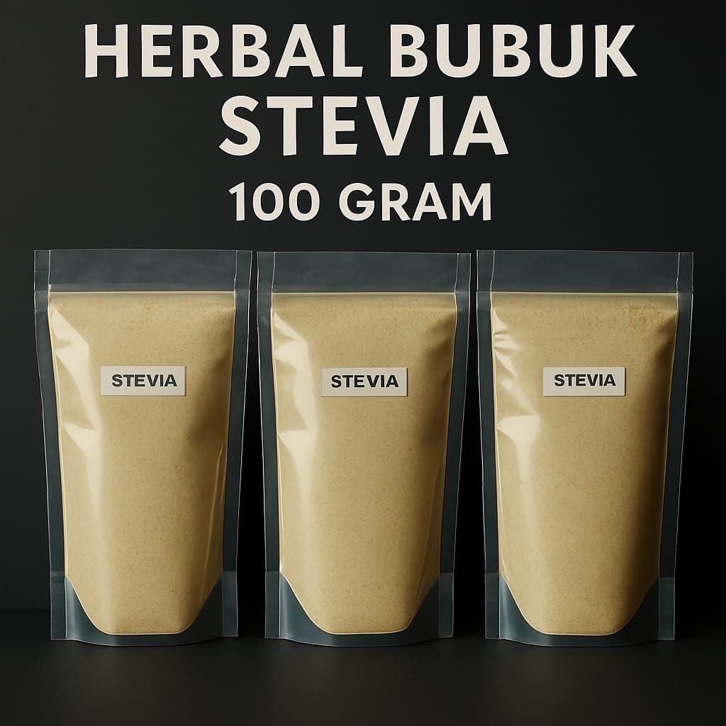 

Herbal Bubuk Serbuk Stevia Herbal Alami Murni 100% Tanpa Campuran