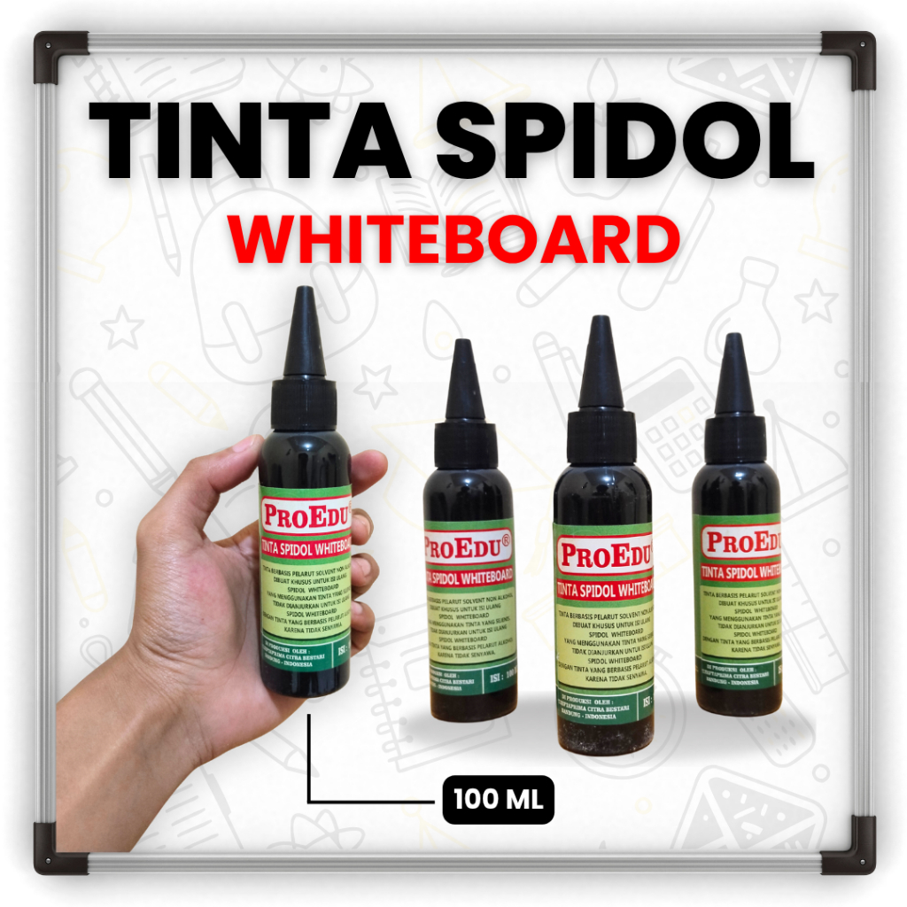 

PROEDU Tinta Spidol Whiteboard 100ML - PRAKTIS, LANGSUNG TUANG, TANPA DIKOCOK