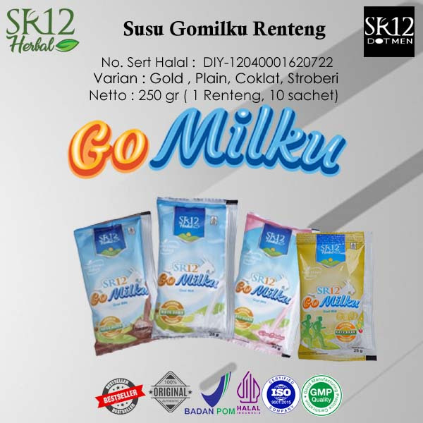 

Susu Bubuk Kambing Etawa Go Milku SR12 Renteng membantu penyembuhan tulang sendi jantung