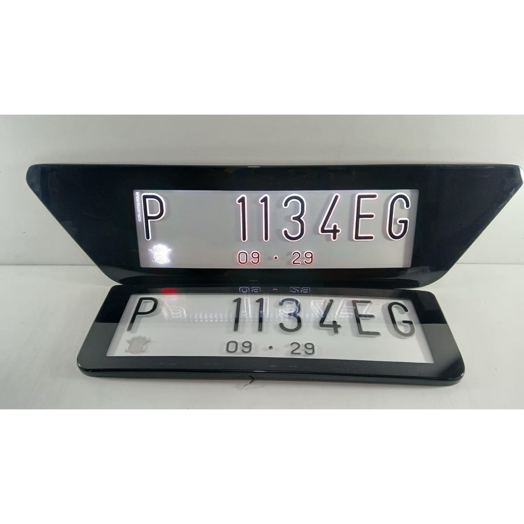 Plat Nomor custom embos led super terang mirror harga terjangkau, super murah, plat nomor modif cust