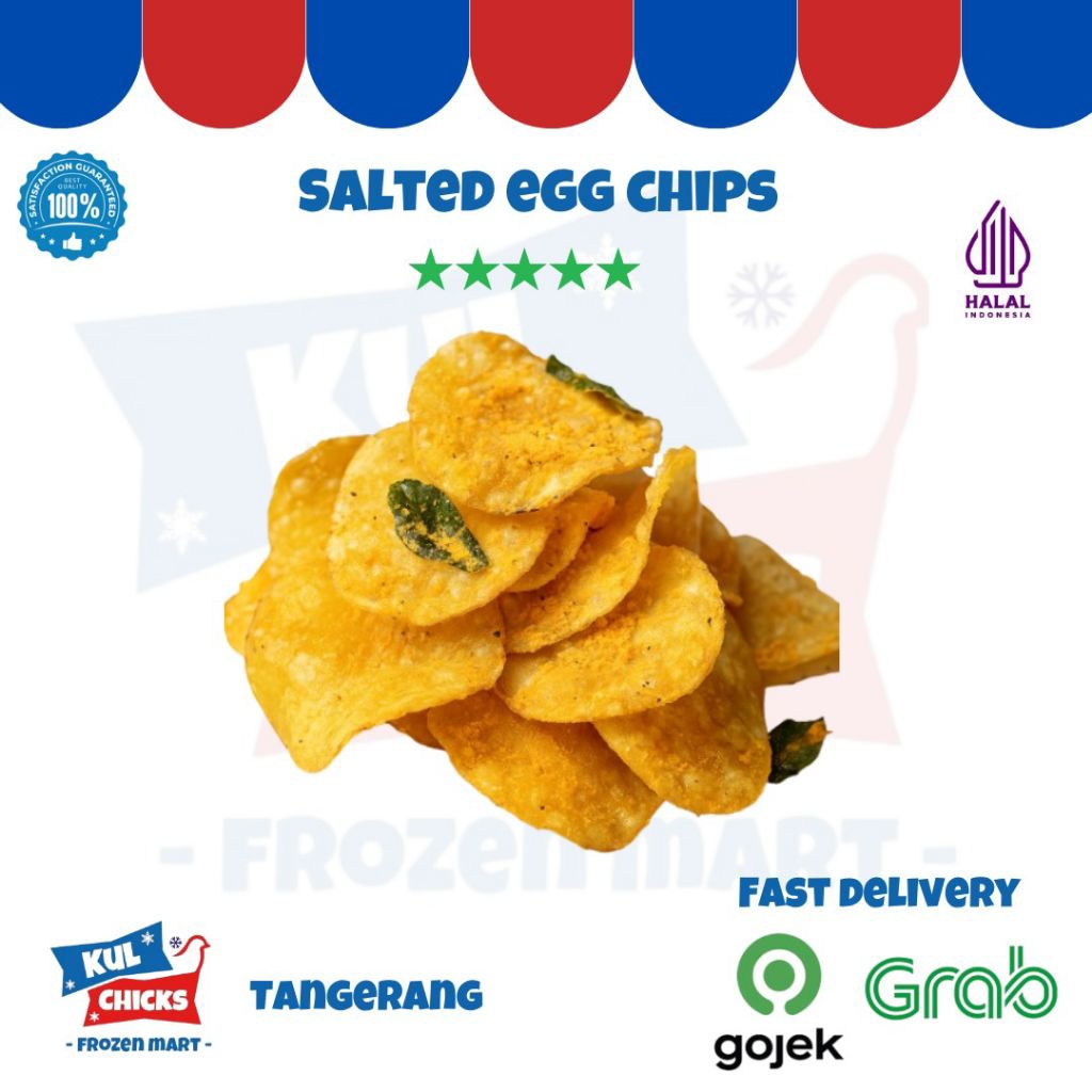 

Salted egg potato chips