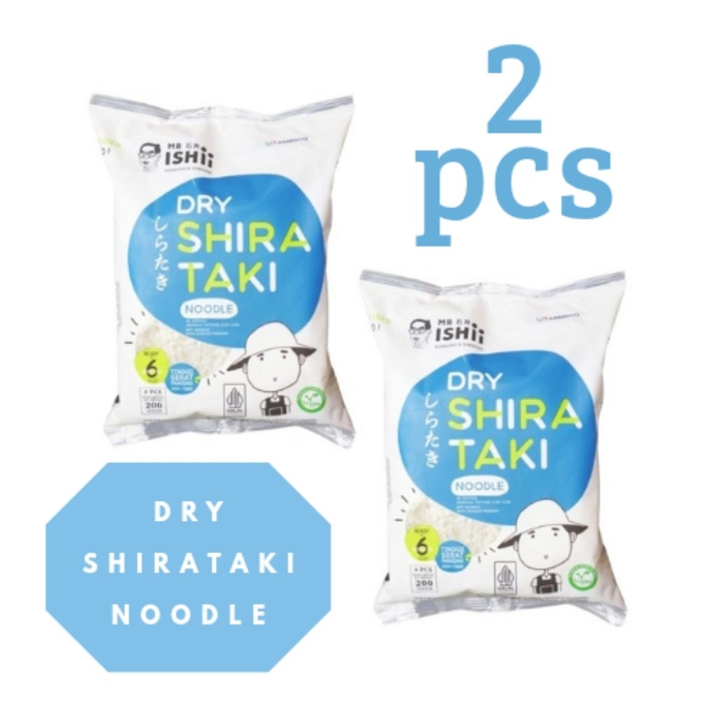 

2pcs DRY SHIRATAKI NOODLE 200g / mie kering Shirataki