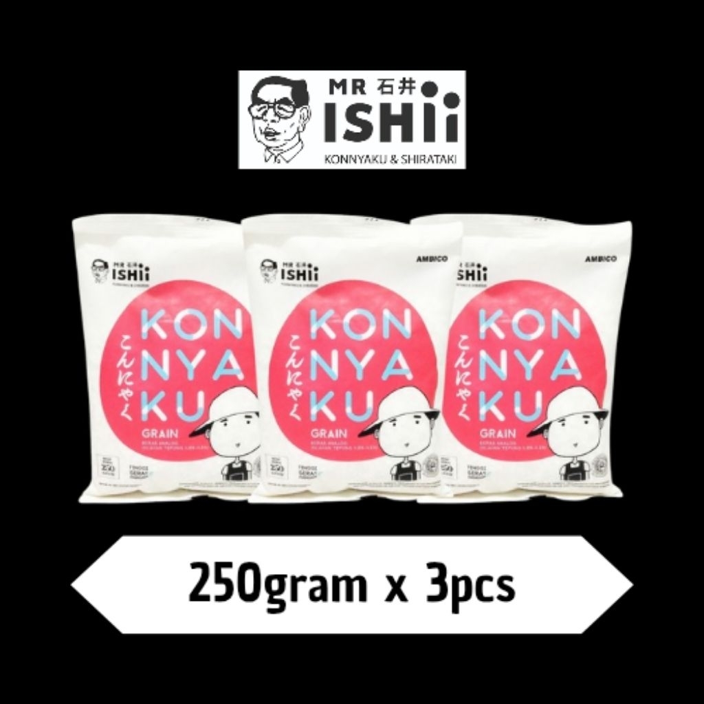 

3pcs mr.ishii konnyaku rice 250g / beras shirataki / beras diet