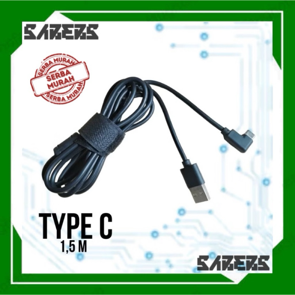 KABEL DATA TYPE C 1,5 METER KABEL CHARGER FAST SUPPORT KABEL DATA TYPE C