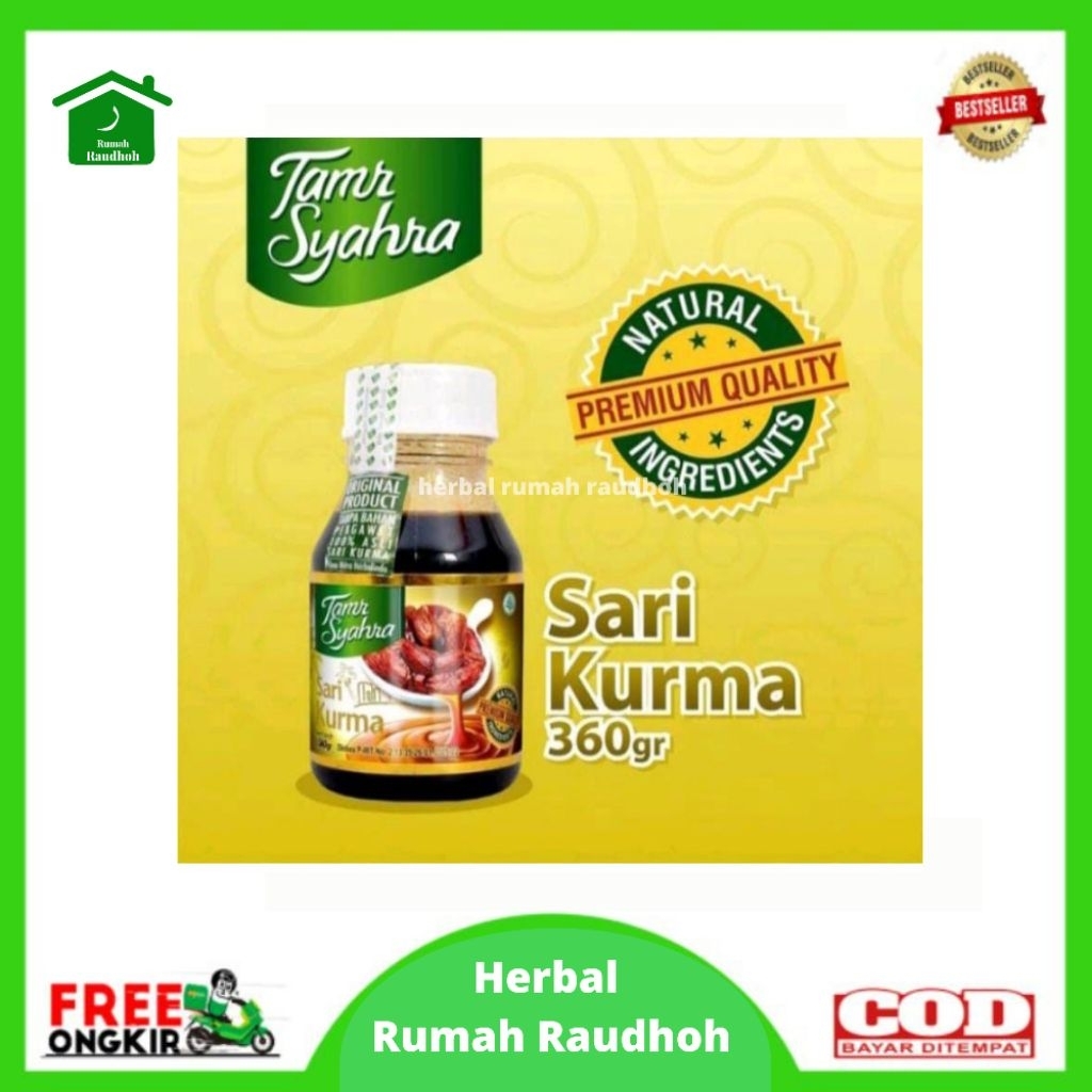 SARI KURMA TAMR SYAHRA ORIGINAL 360 GRAM - MENINGKATKAN DAYA TAHAN TUBUH