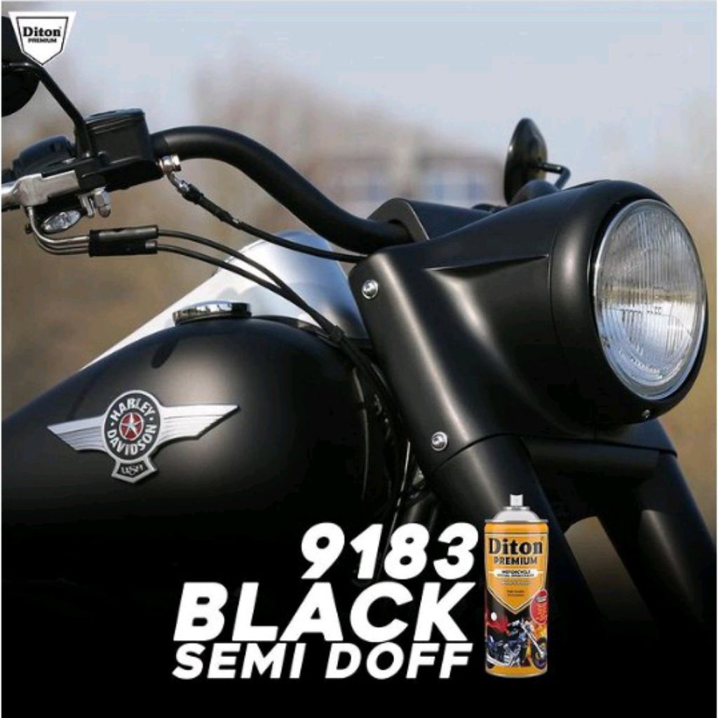 diton premium black semi dof 9183, hitam semi dof, cat spray, semprot, aerosol
