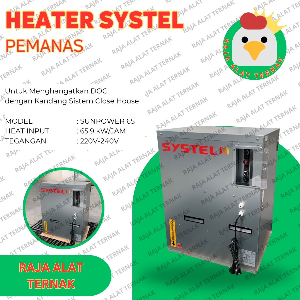 Raja Ternak Heater Systel Sunpower 65 / Pemanas Gas / Pemanas Kandang Ayam / Heater Kandang Ayam [LE