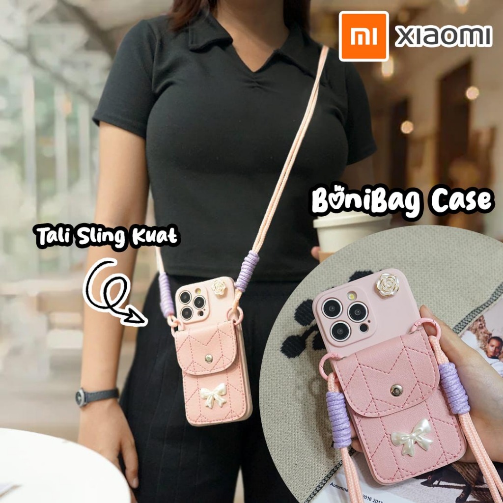 Softcase Sling BoniBag Pink Pita FOR XIAOMI REDMI 13X POCO X7 PRO 5G POCO M6 12C REDMI 13C 12 NOTE 1