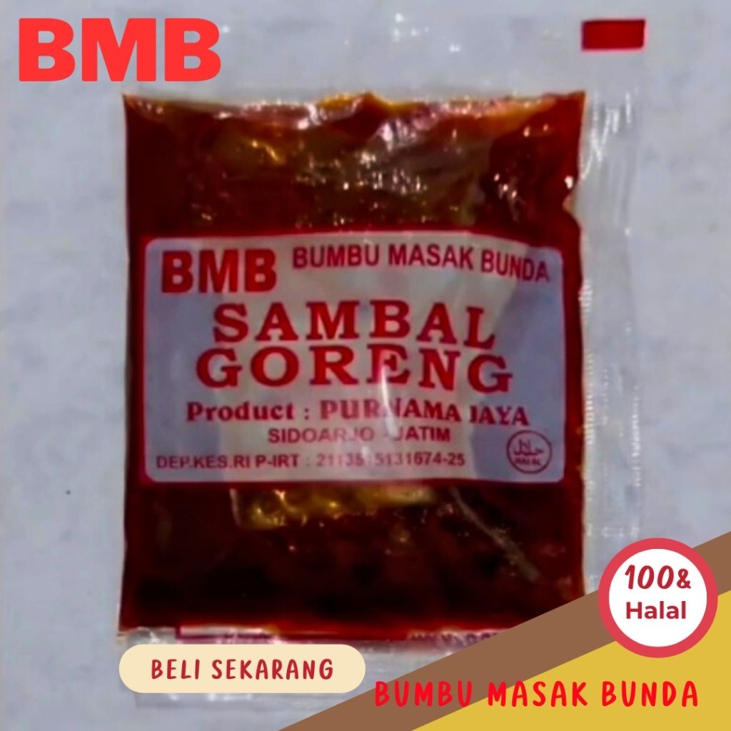 

BMB / BUMBU SAMBAL GORENG / BUMBU MASAK BUNDA / BUMBU INSTAN