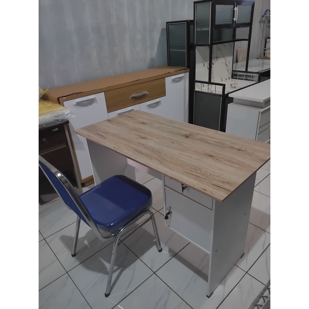 Meja Kerja | Meja Kantor 1set Kursi