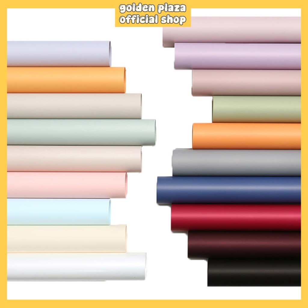 

Kertas Buket Bunga Flower Wrapping Paper Polos Cellophane Waterproof Fullcolor KB6120