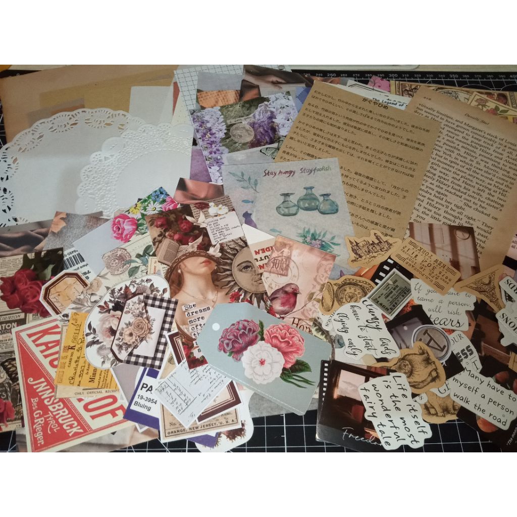 

Journal kit vintage | deco paper | sticker vintage