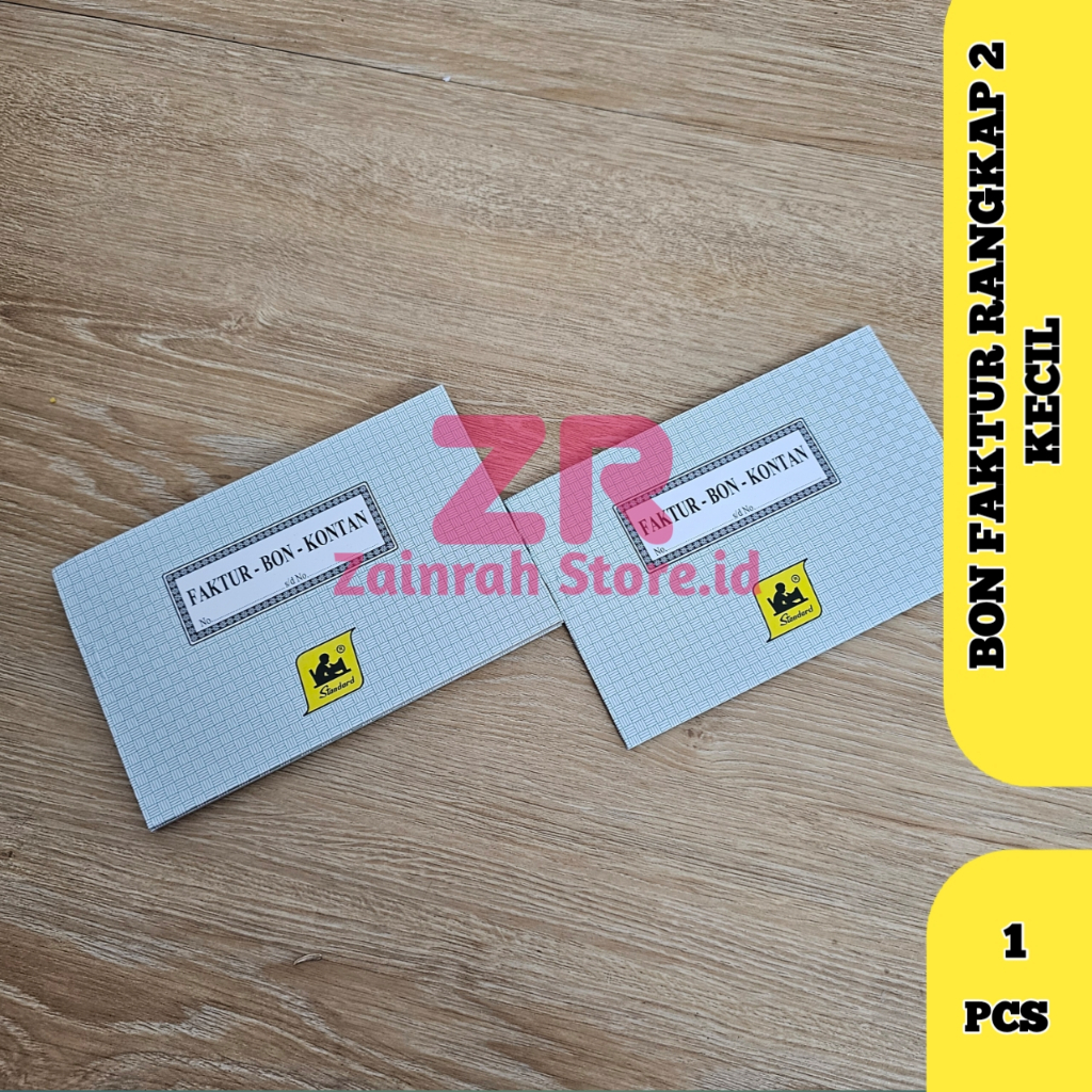 

( 1 PACK ) Bon Faktur R2/Nota Kontan R2 Merek Standard 1Pack Isi 12Pcs Rangkap 2 Layer