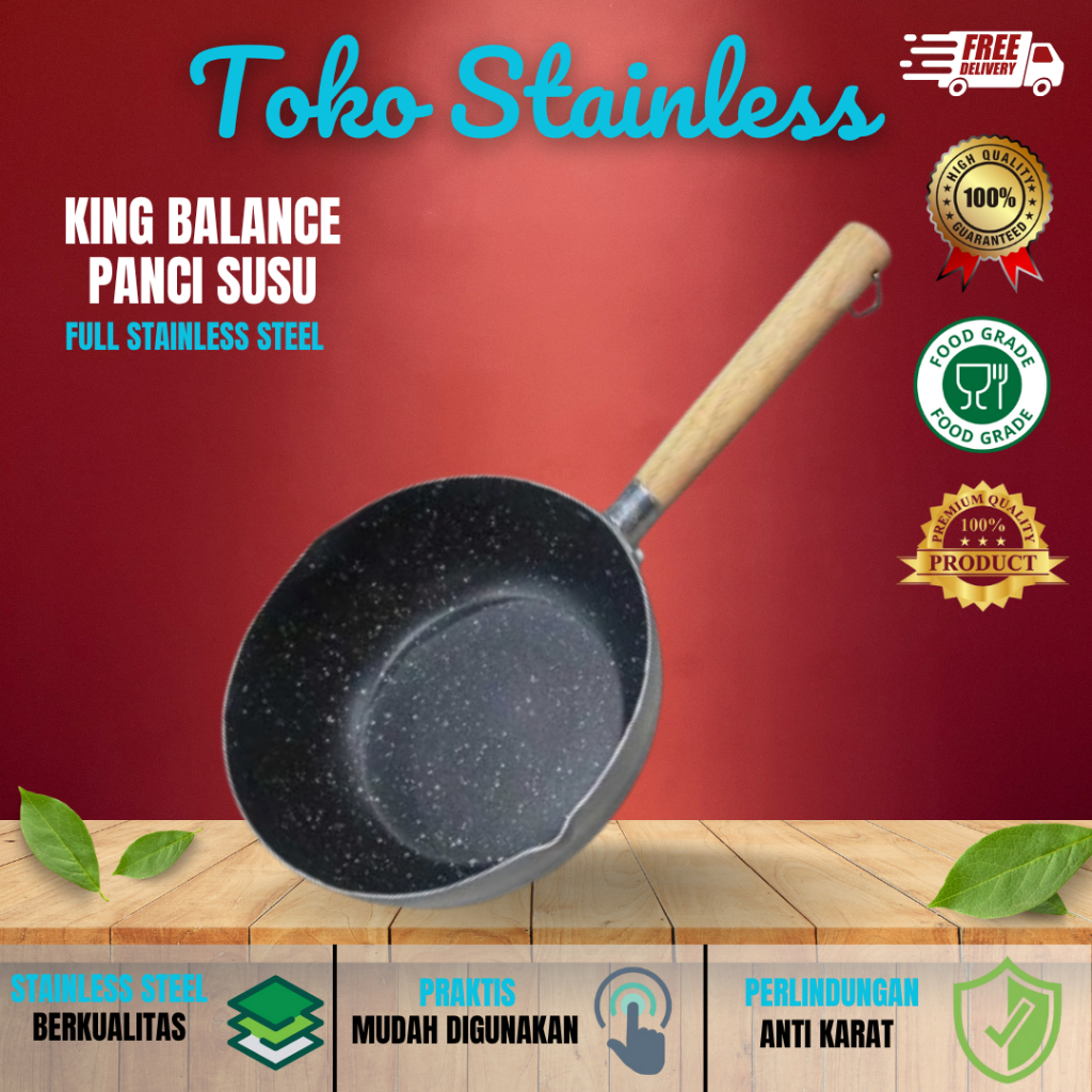 King Balance Panci Aluminium Tebal Panci Aluminium Panci Sup Panci Mie Panci Bubur Panci Susu