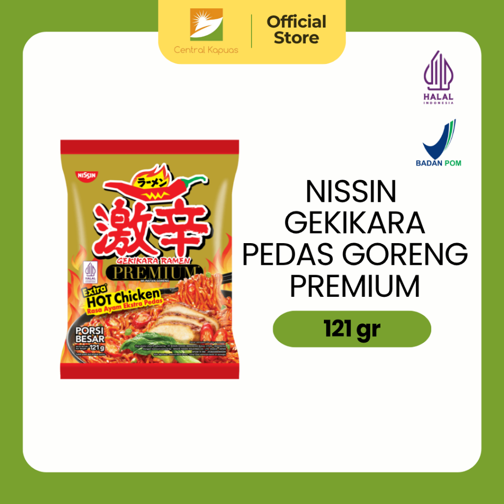 

NISSIN Gekikara Goreng Pedas Premium 121gr