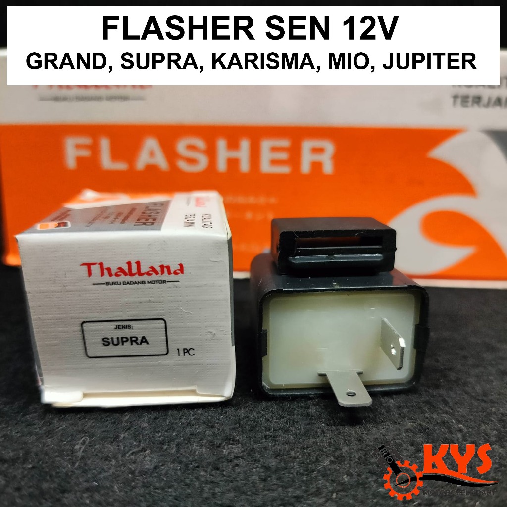 FLASHER FLASER SEIN SEN RELAY HONDA GRAND PRIMA SUPRA KARISMA MIO JUPITER SEMUA MOTOR THALLAND