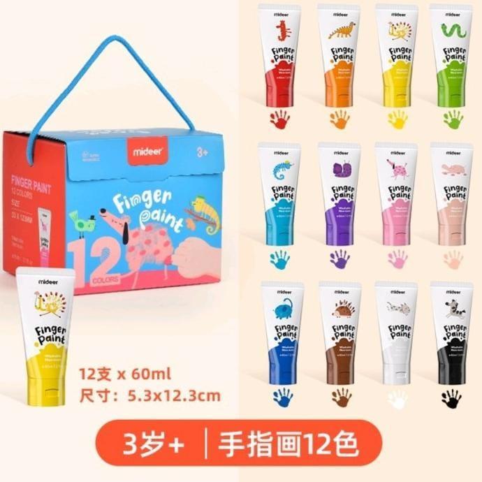 

TweedyToys - Mideer Finger Paint 12 Color
