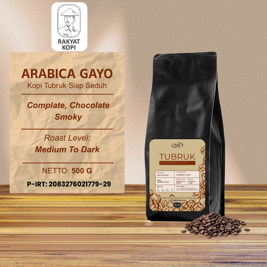 

Kopi Instant Arabica Gayo Tubruk Siap Seduh 500gr | by Rakyat Kopi