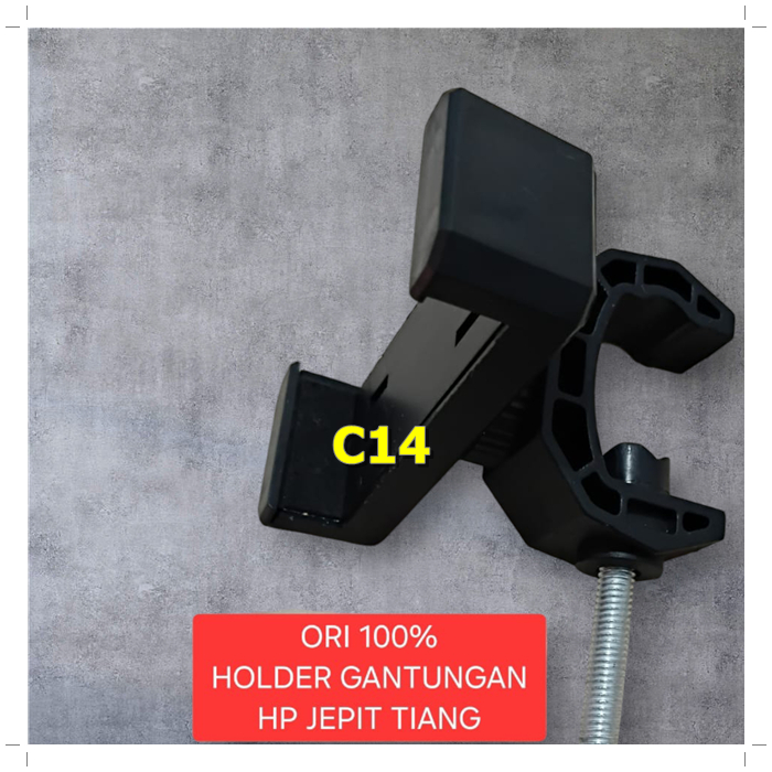 C14 PENGAMAN GADGET PERANGKAT ORI 100% clamp baut Telepon Stand Holder BRAKET TIANG STAND TRIPOD HP