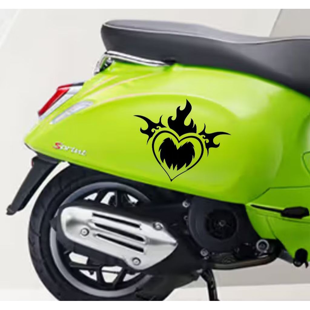 Stiker Body Motor/cutting sticker custom variasi vespa /Cutting Sticker Motor/Sticker Motor Love /Ve