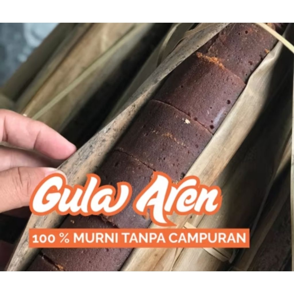 

gula aren murni tanpa campuran bungkus daun kering