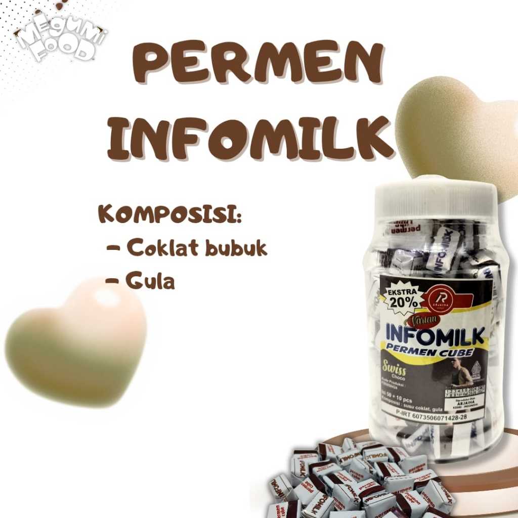 

Permen Viral Millo Milo INFOMILK COKLAT Isi 60 Pcs