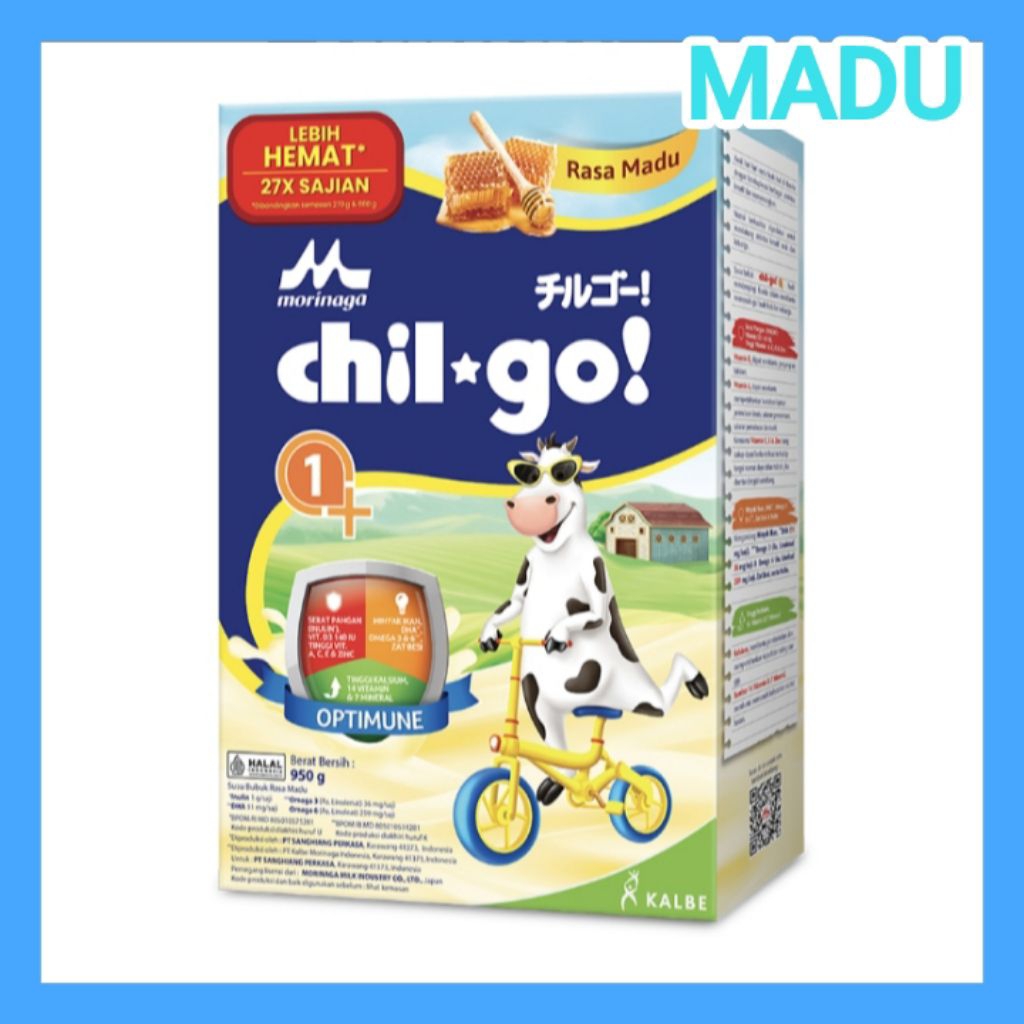

Morinaga Chil-Go 1+ Susu Bubuk Pertumbuhan Anak Madu 950 g