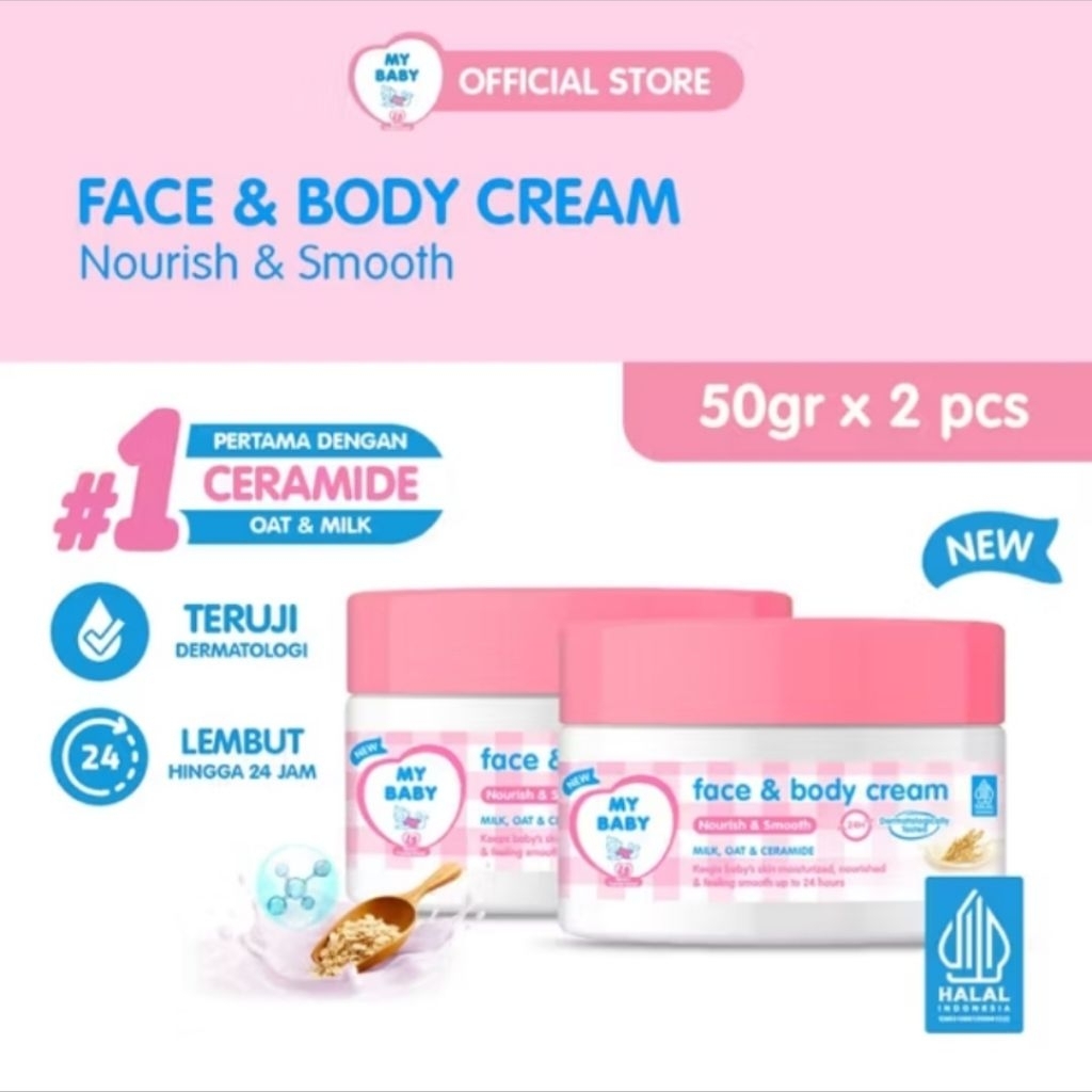 MY BABY FACE N BODY CREAM 2*50GR/MY BABY CREAM